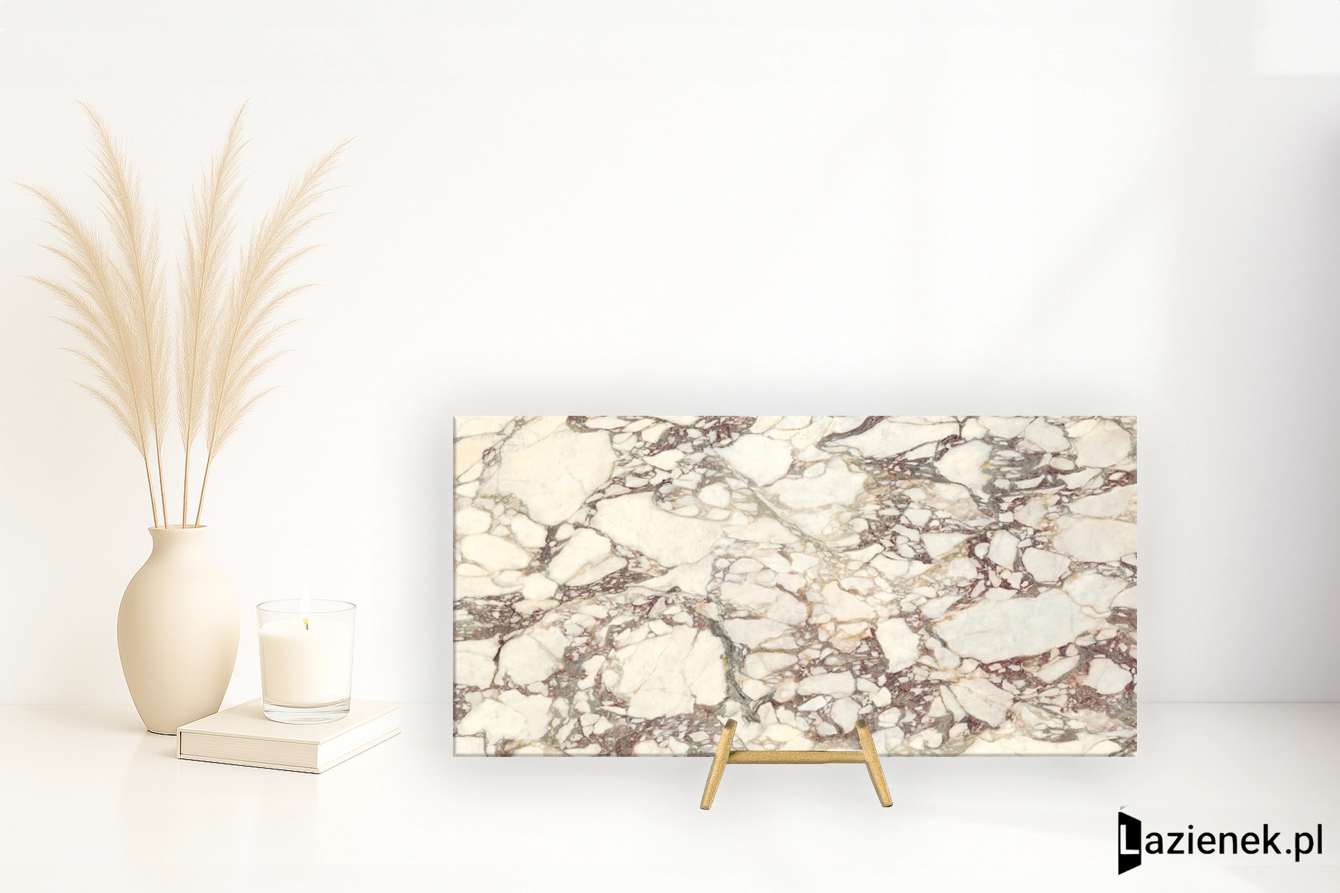 Graniti Fiandre Marmi Maximum Breccia Mirabile polerowana 75x150 cm gr. 6 mm - płytka rektyfikowana / MML1446715